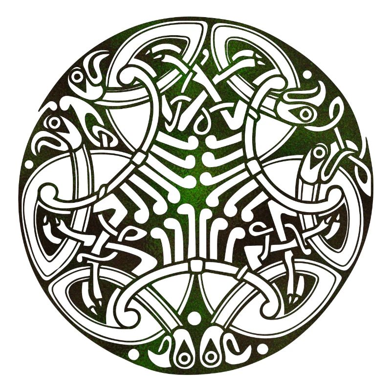 Celtic circles corners swatches gothic symbols