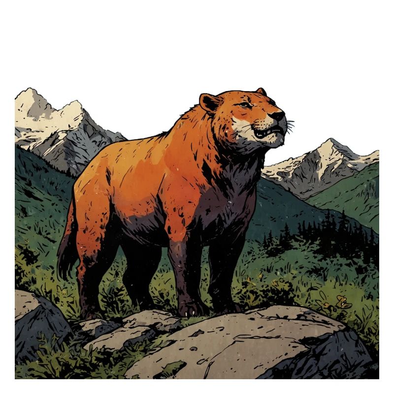 Tiger Comic Style
