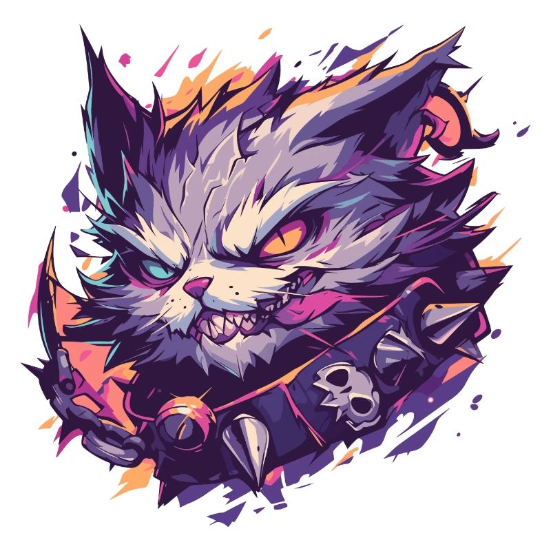 chat menaçant