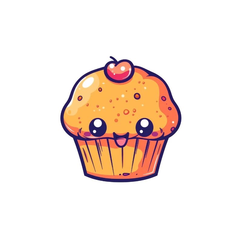 Macaron empilé coloré dans le style dessin animé