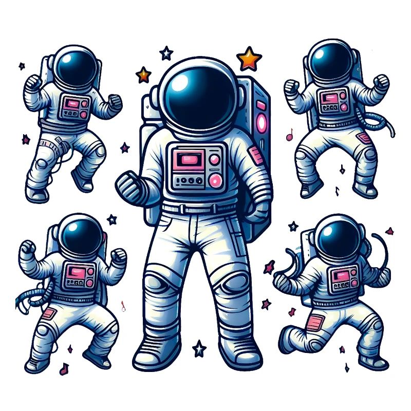 Raumfahrt - Astroanut Moon Planet