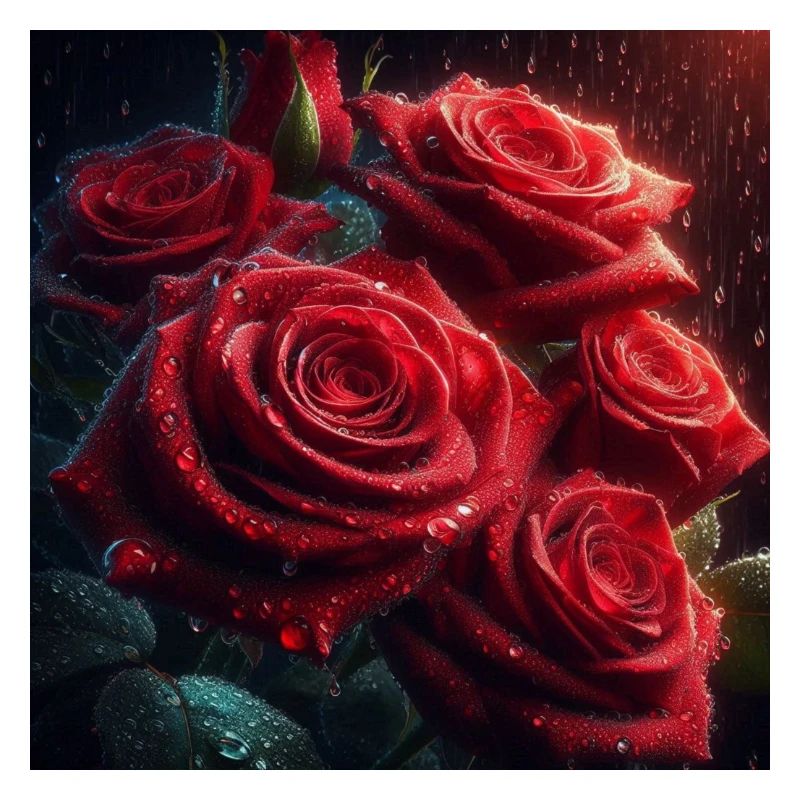 Pluie de rose
