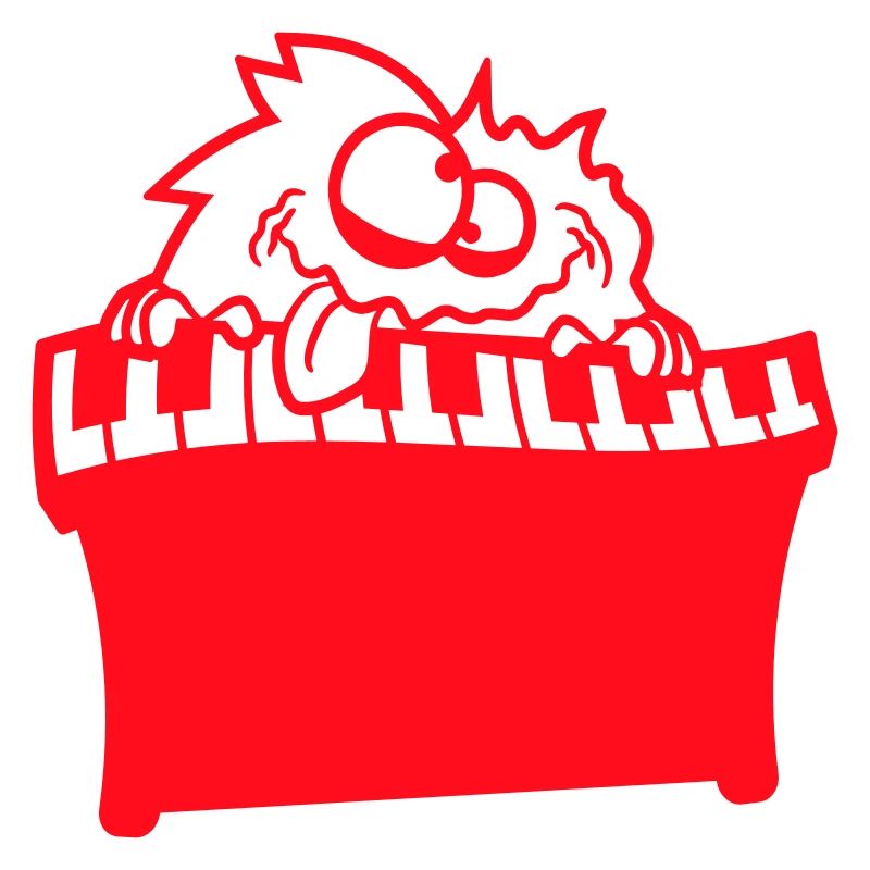Hairy Monster Alien Alien Clavier Fun