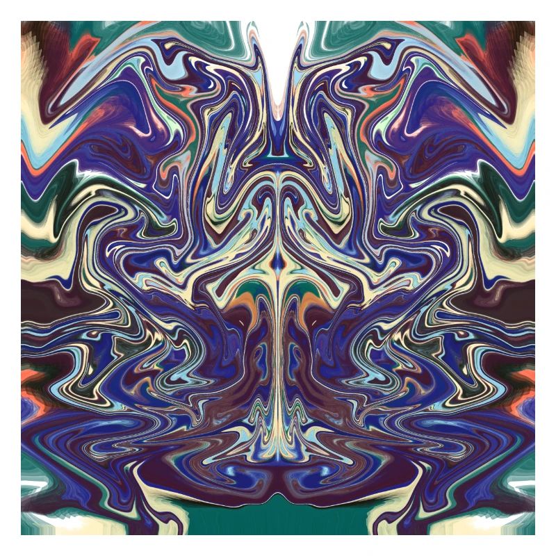 Abstract with a bull pattern