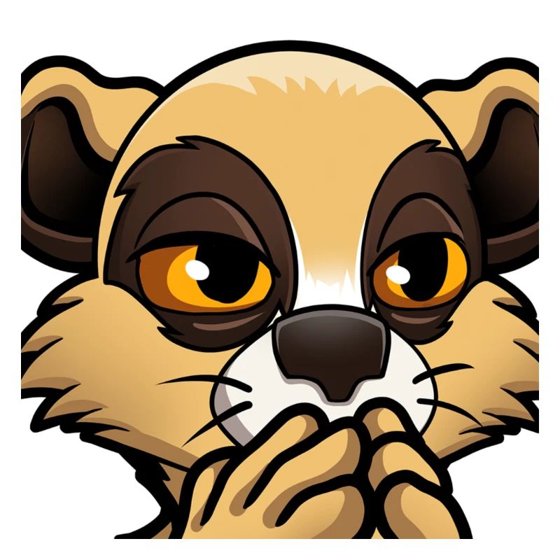 Schockiertes Erdmännchen