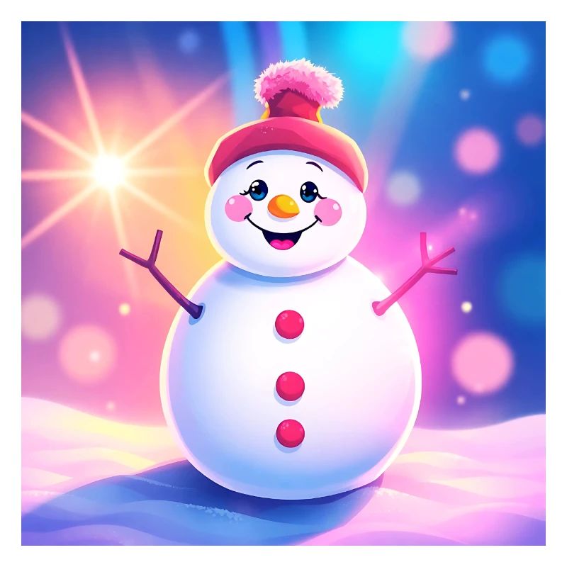 süßer Schneemann