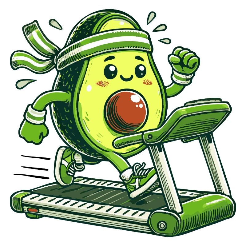 A sporty avocado