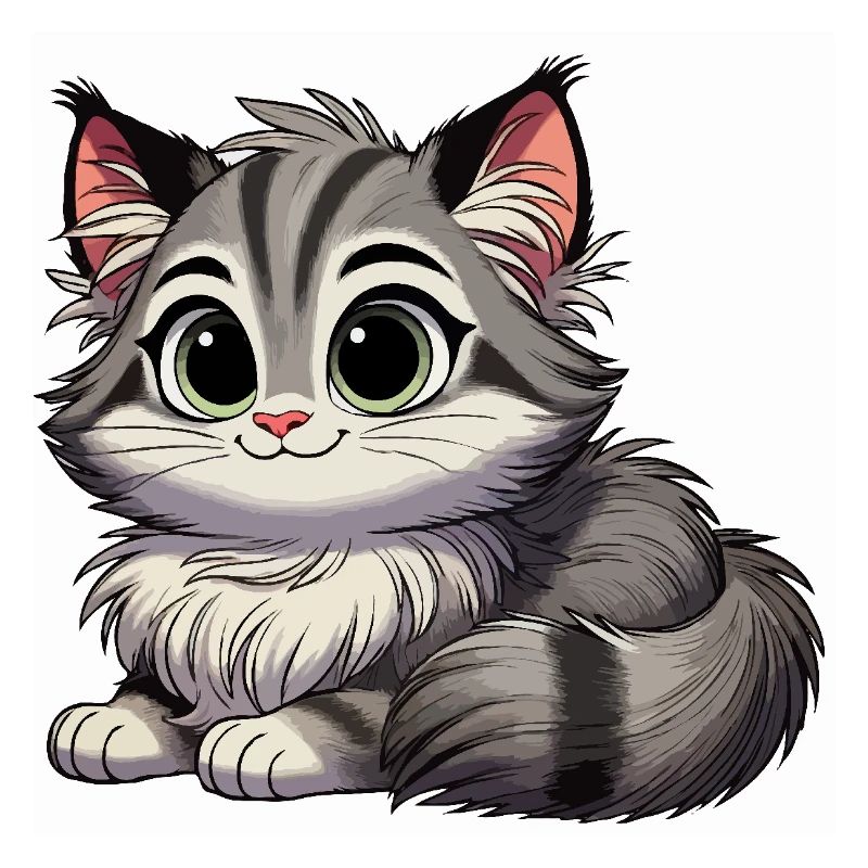 Bébé chat des forêts norvégiennes