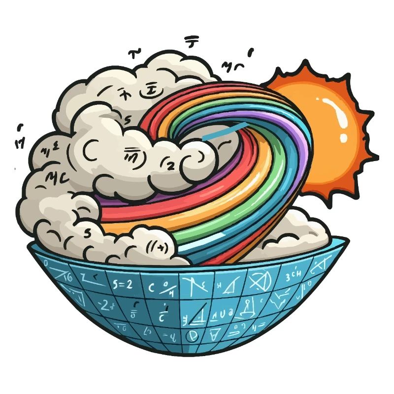 Mathematischer Wirbel Sonne