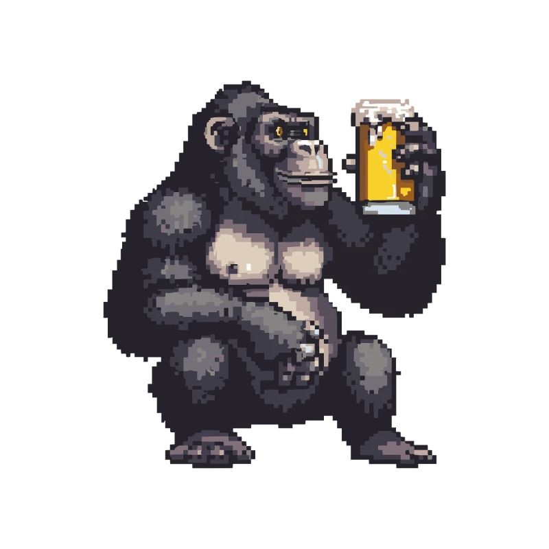 Gorilla Pixel Bier