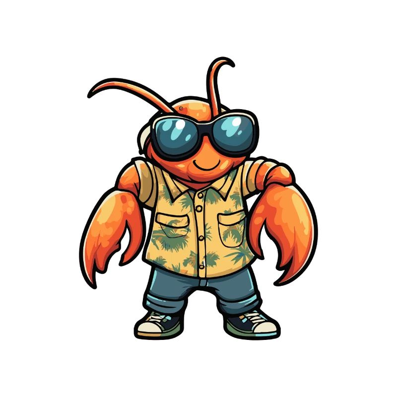 Lobster Crab Funny Summer