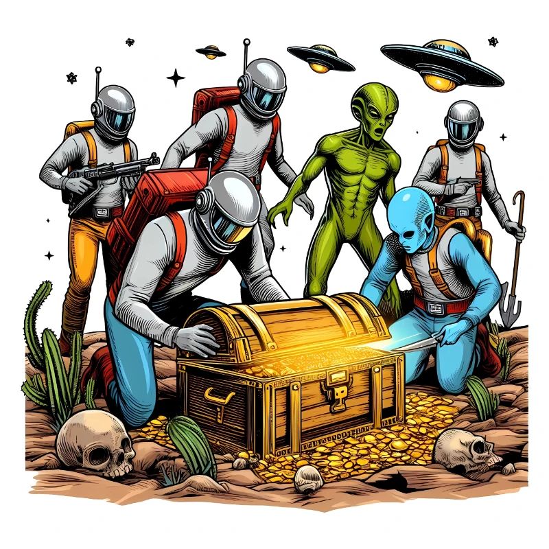 Aliens auf Schatzsuche