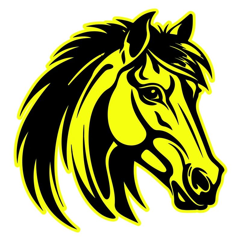 Pferd Kopf Porträt Symbol