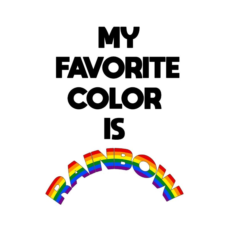 Ma couleur préférée est l'arc-en-ciel