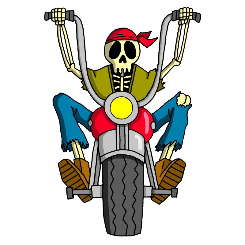 Biker skeleton