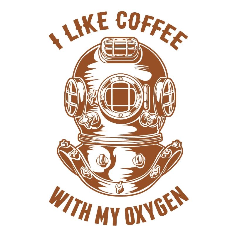 J’aime le café avec mon oxygène - Les plongeurs adorent le café