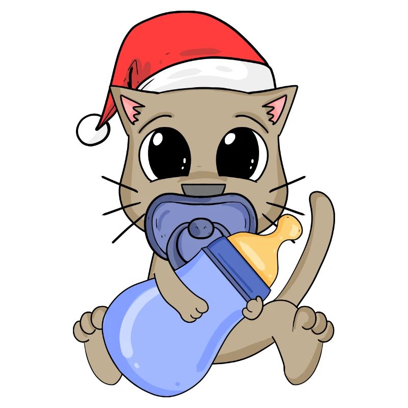 Chat Bébé Noël