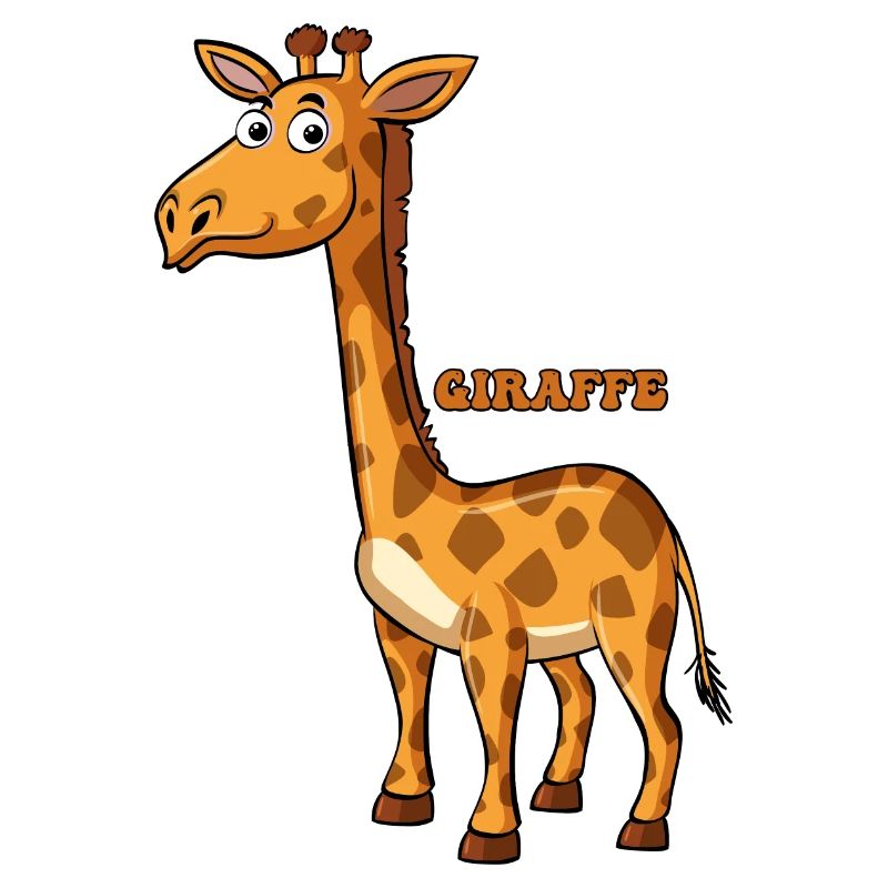 Verspielte Giraffe Illustration