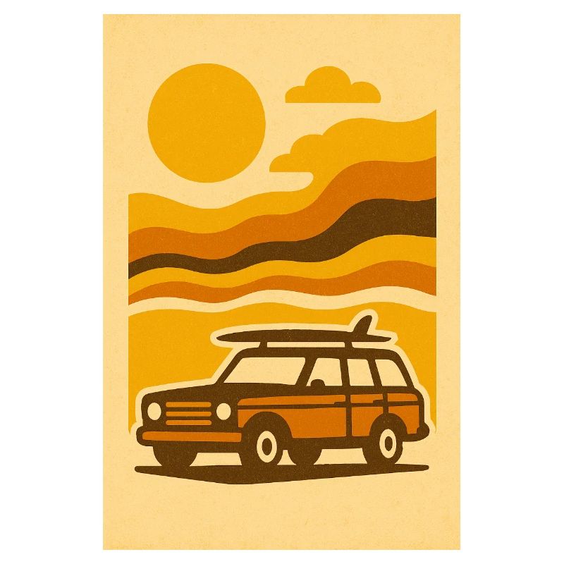 Sunset Ride – 70s Surf Wagon Edition