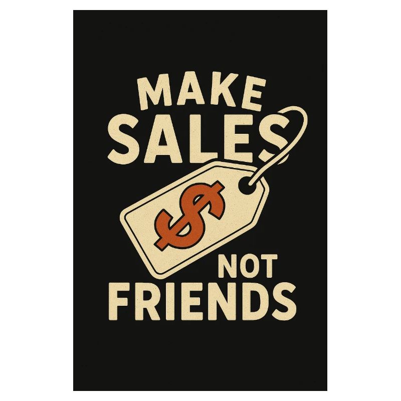 Faites des ventes pas des amis Conception de t-shirt