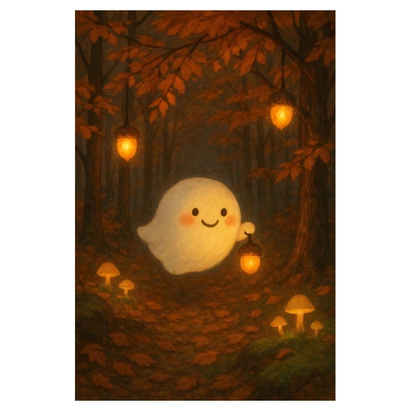 Fantôme dans la forêt d’automne