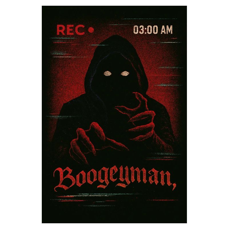VHS Glitch Boogeyman Horror Tee