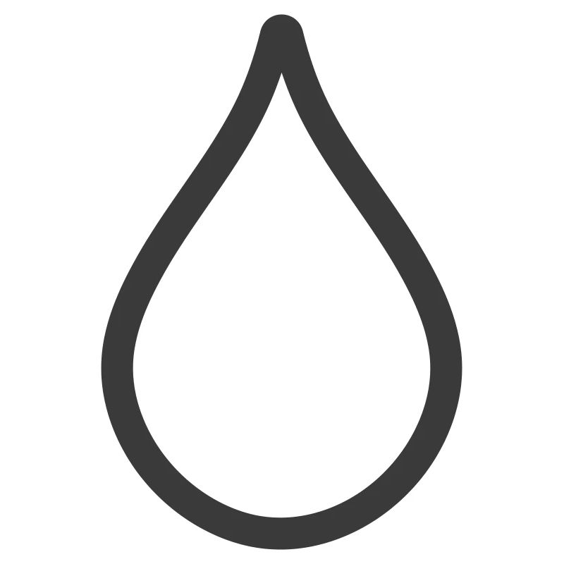 Logo simple de l’icône de la goutte d’eau