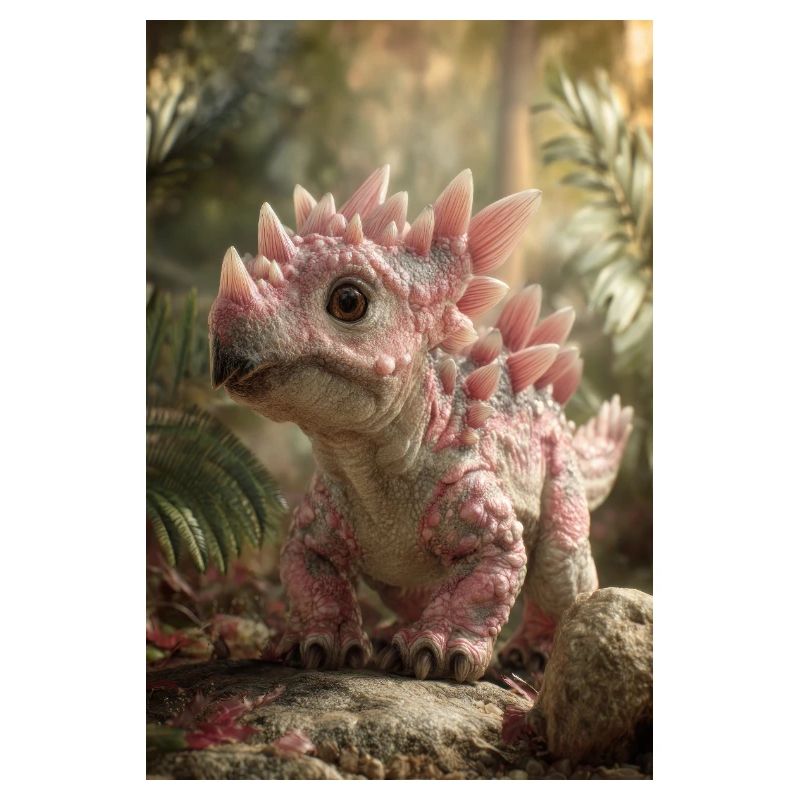 Pink Stegosaurus in Ember Forest