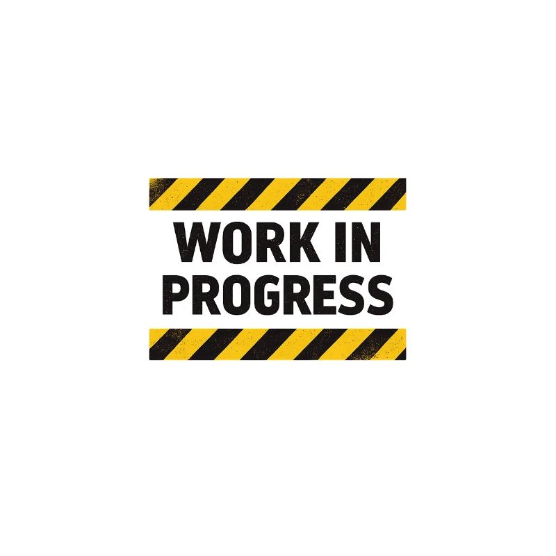 Progrès en cours – bande d’avertissement