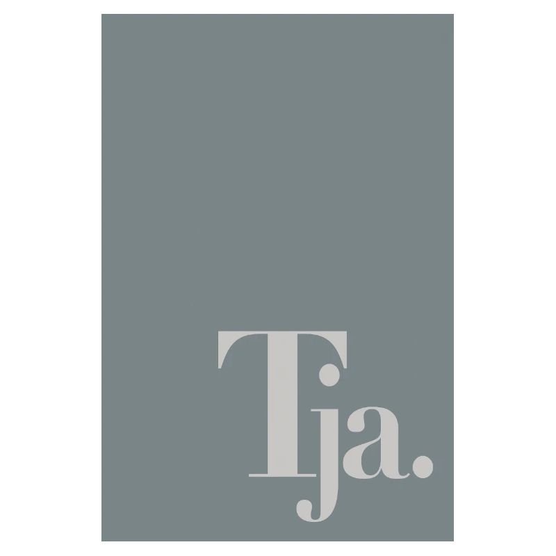 Typografisches Poster „Tja.“