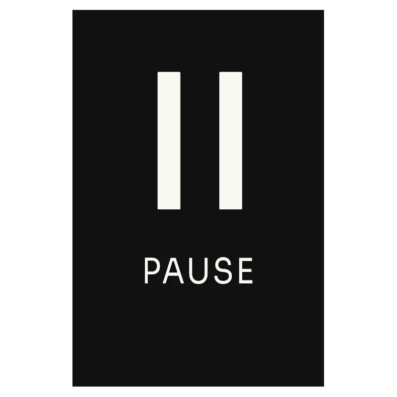 Pause Zeichen Minimal Schwarz