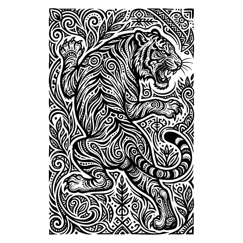 Tiger Ornament Pattern