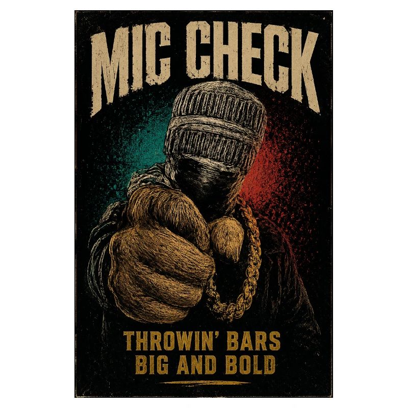Mic Check Bold Throwin' Bars