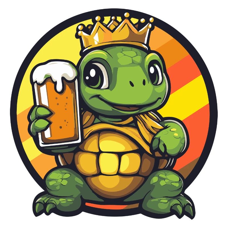 Schildkröte Bier Comic