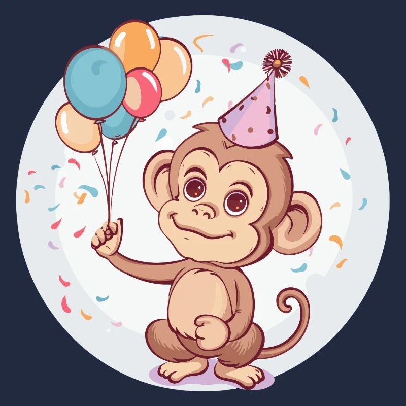Affe Geburtstag Comic