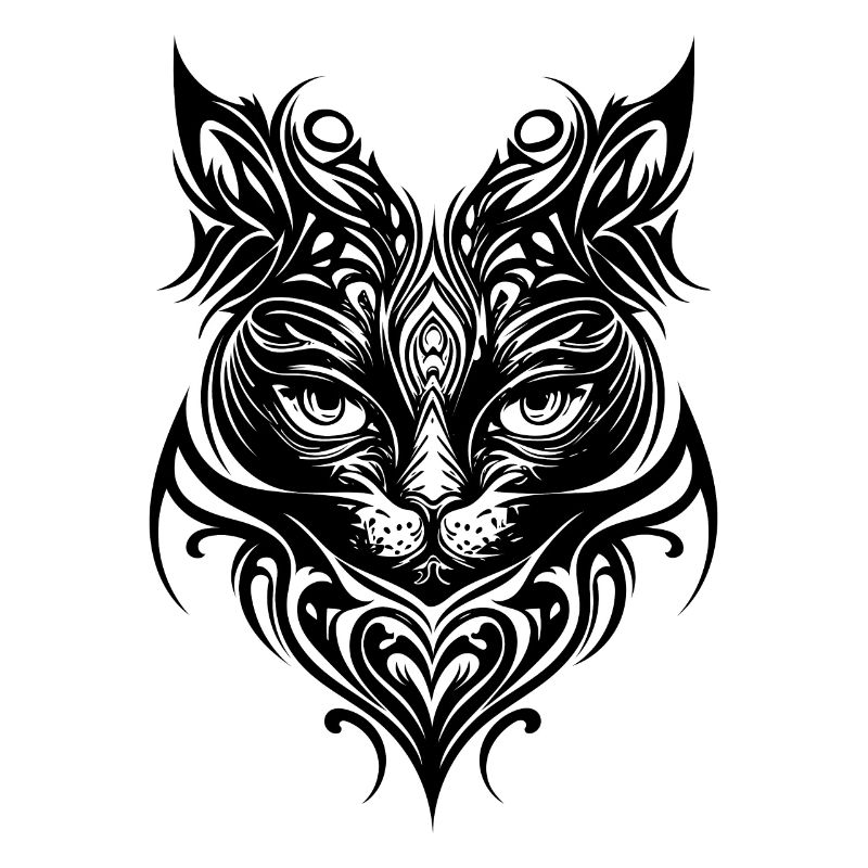 Chatons mignons dans le style de tatouage