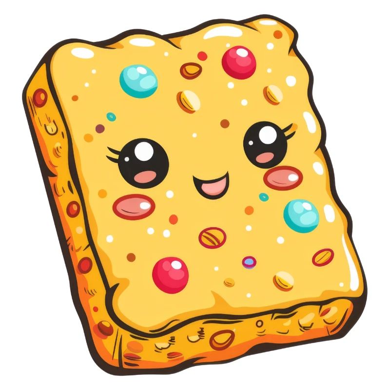 Biscuit drôle avec des pépites Bande dessinée