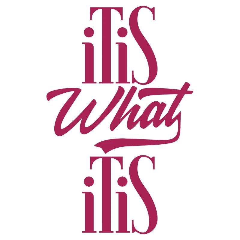 it is what it is
