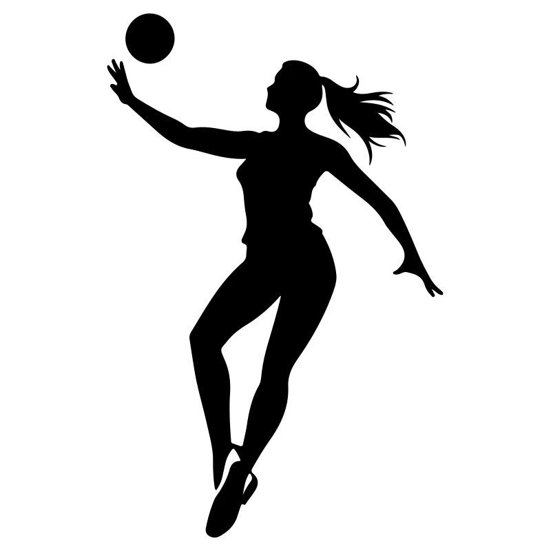 Volleyball Player Silhouette