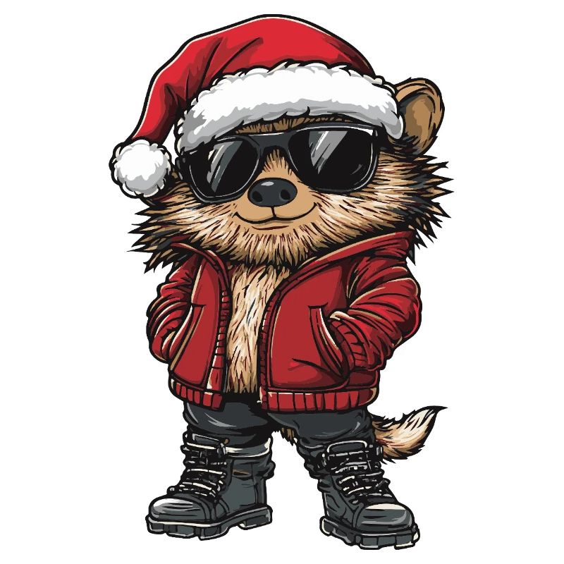 Igel Weihnachten Winter