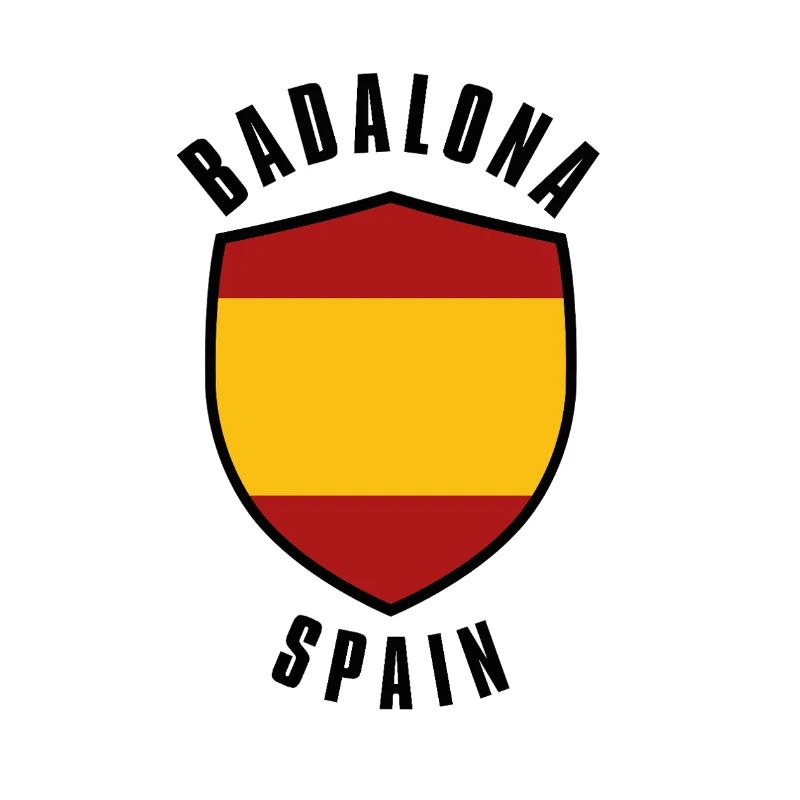 Blason du drapeau espagnol dans une palette de couleurs rouge-jaune
