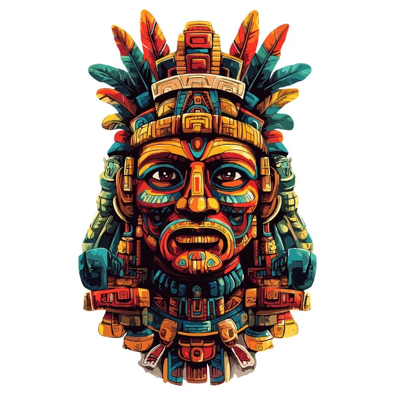 Masque de plume aztèque