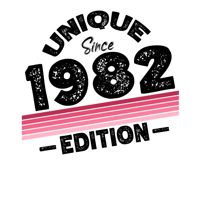 Unique seit 1982 Edition Geburtstag Vintage 1982