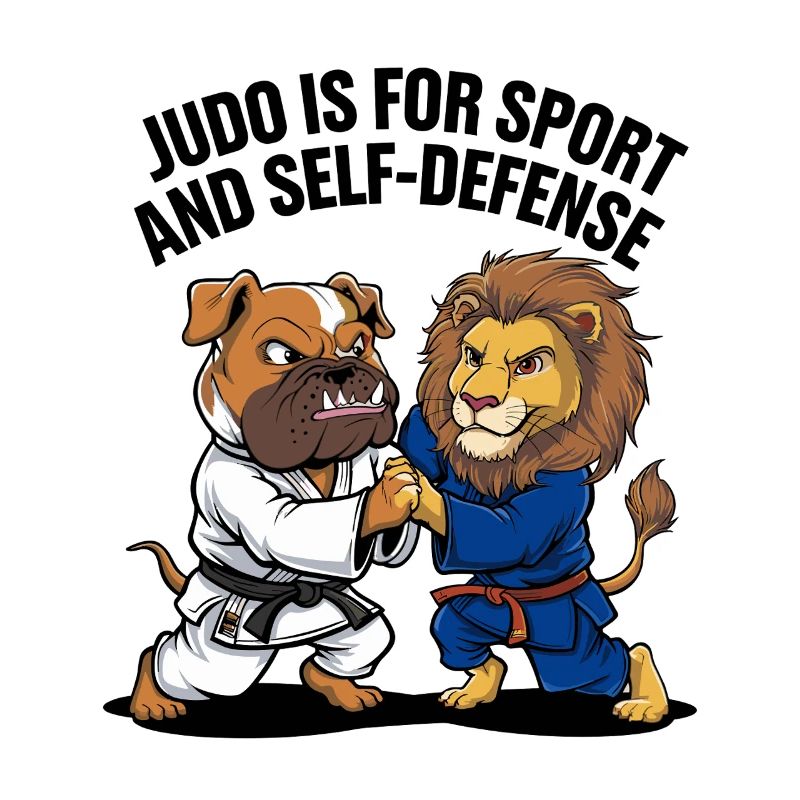 Judo pour le sport et l’autodéfense avec lion