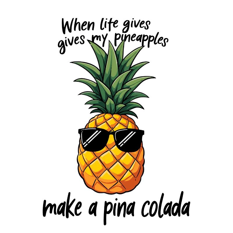 Wenn Das Leben Dir Ananas Gibt Mach Eine Pina