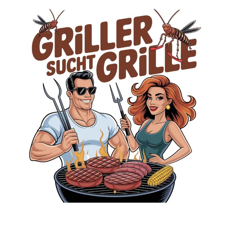 Griller cherche Grille BBQ Humour Été