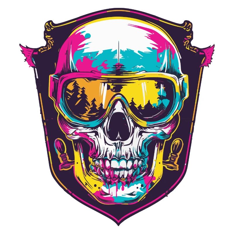 Ski Masque de ski Skull