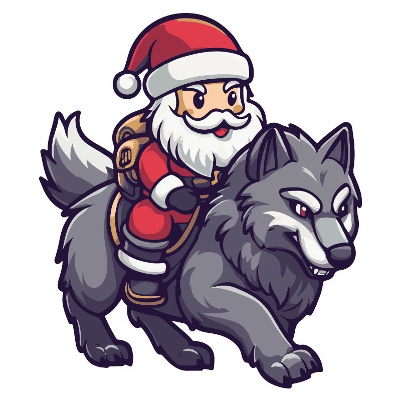 Wolf Weihnachtsmann