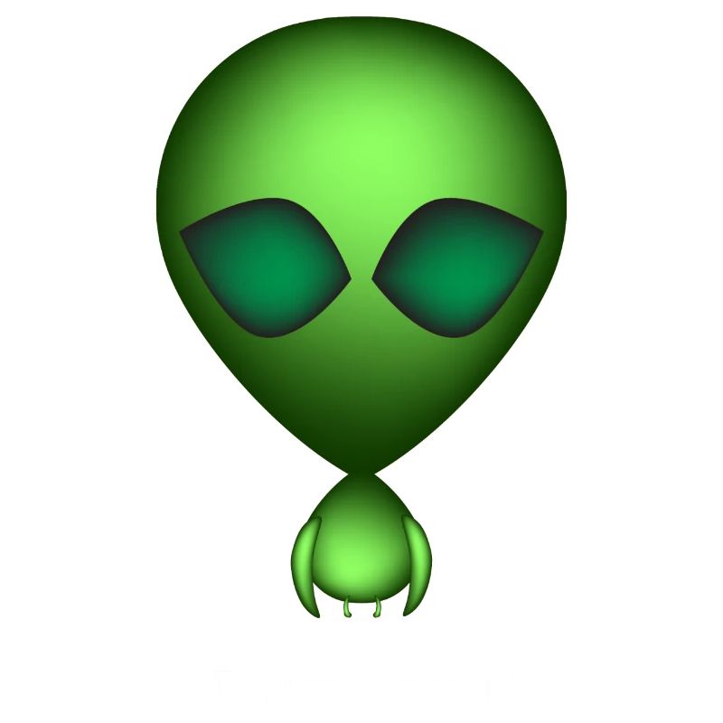 Alien Vert Je suis Extra