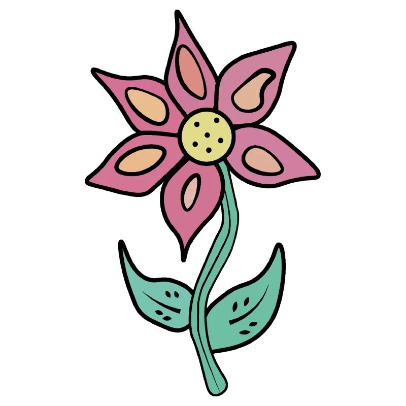 Fleur de dessin animé